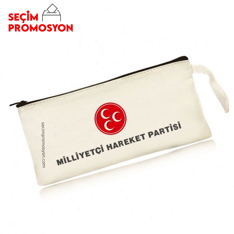 Milliyetçi Hareket Partisi Logolu  Promosyon Ham Bez Kalemlik