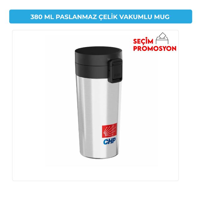 380 ML CHP Paslanmaz Çelik Vakumlu Mug