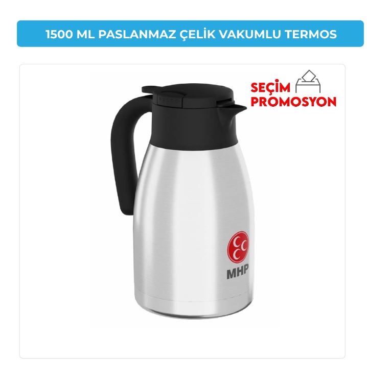 MHP Promosyon 1500 ML PASLANMAZ ÇELİK VAKUMLU TERMOS