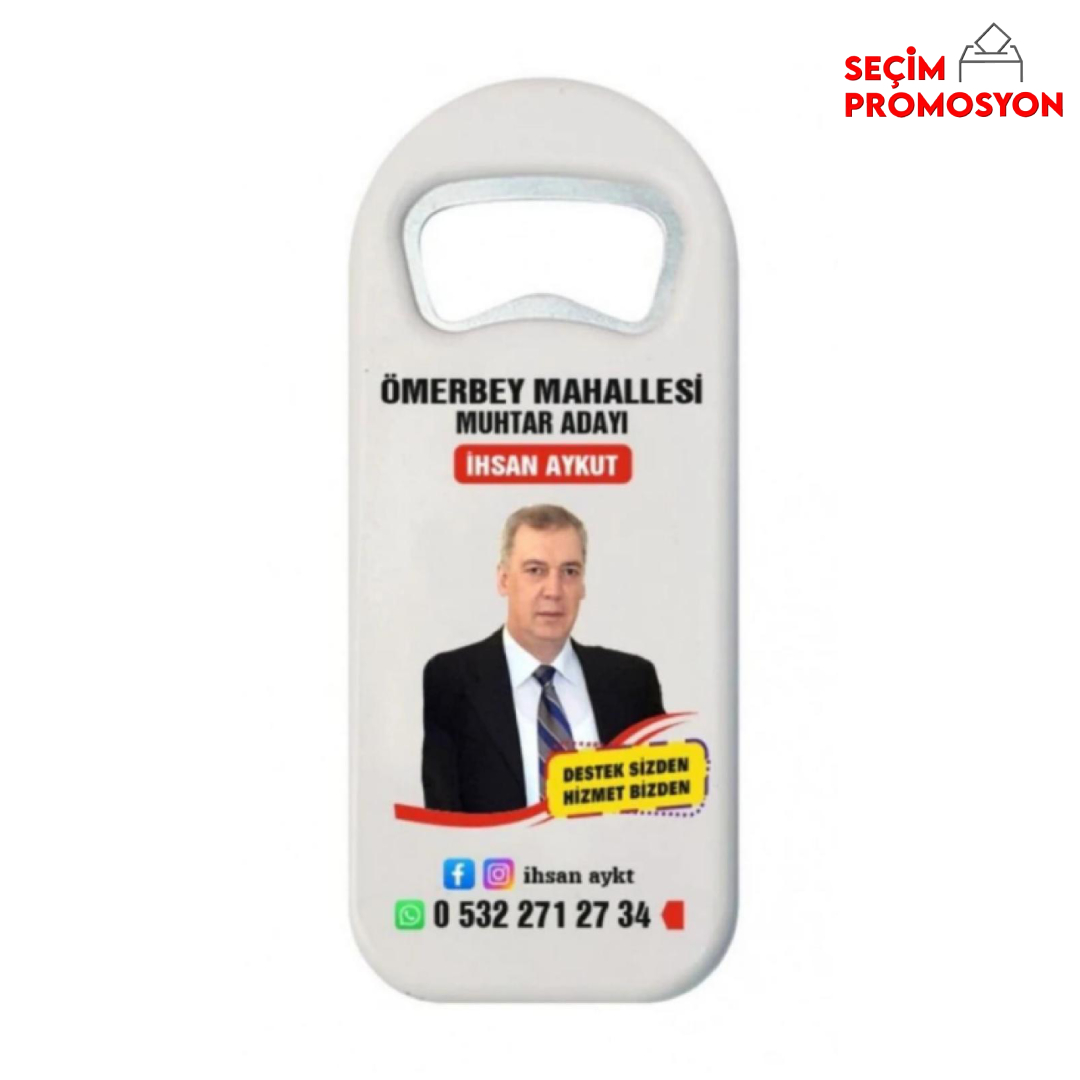 Muhtar Adayı Promosyon Uzun Açacak Magnet