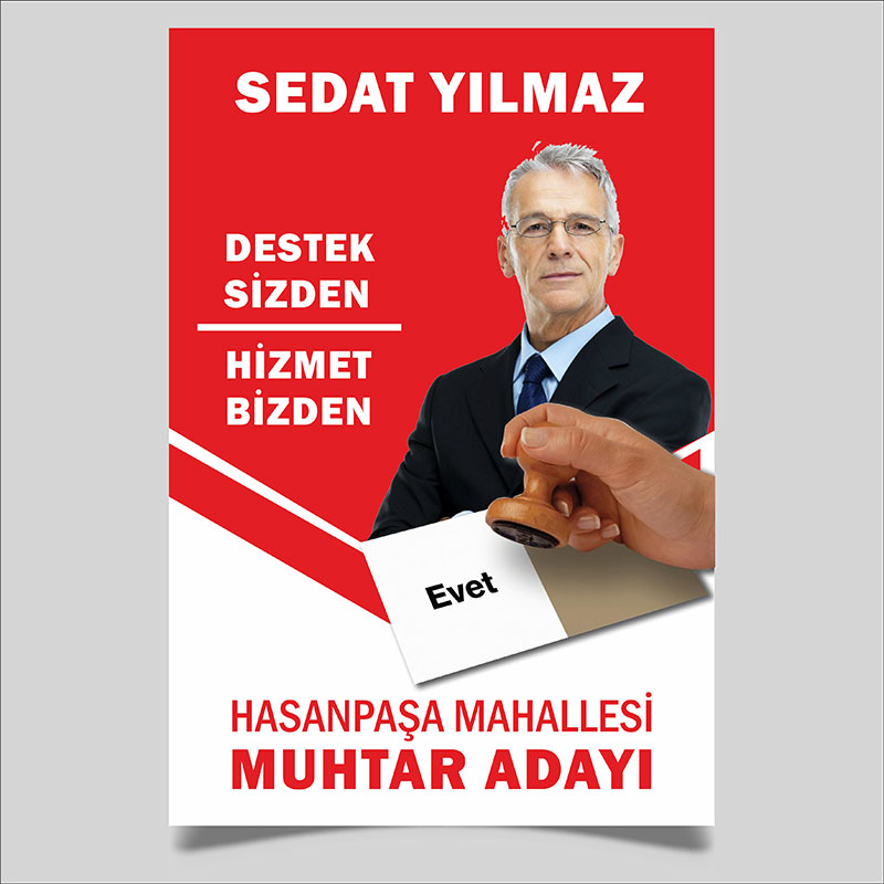 MUHTAR-8705 Muhtar Adayı Broşür