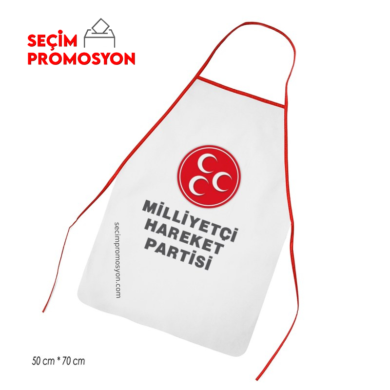 Milliyetçi Hareket Partisi Logolu Promosyon Mutfak Önlüğü
