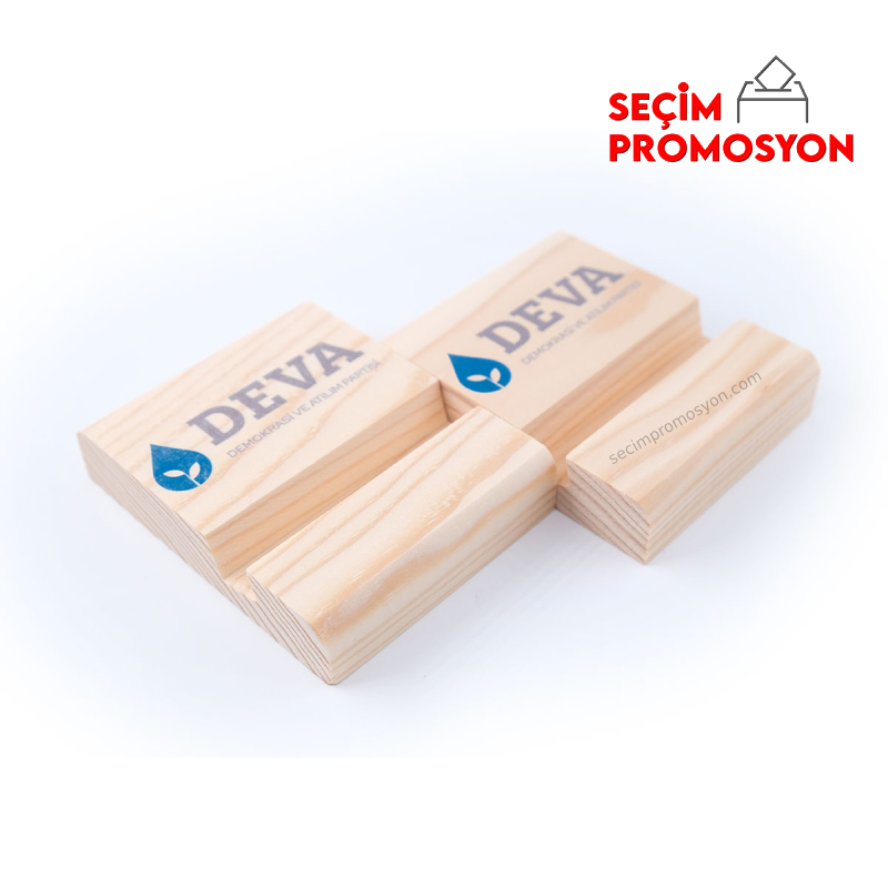 DEVA Partisi Promosyon Ahşap Telefon Tutucu