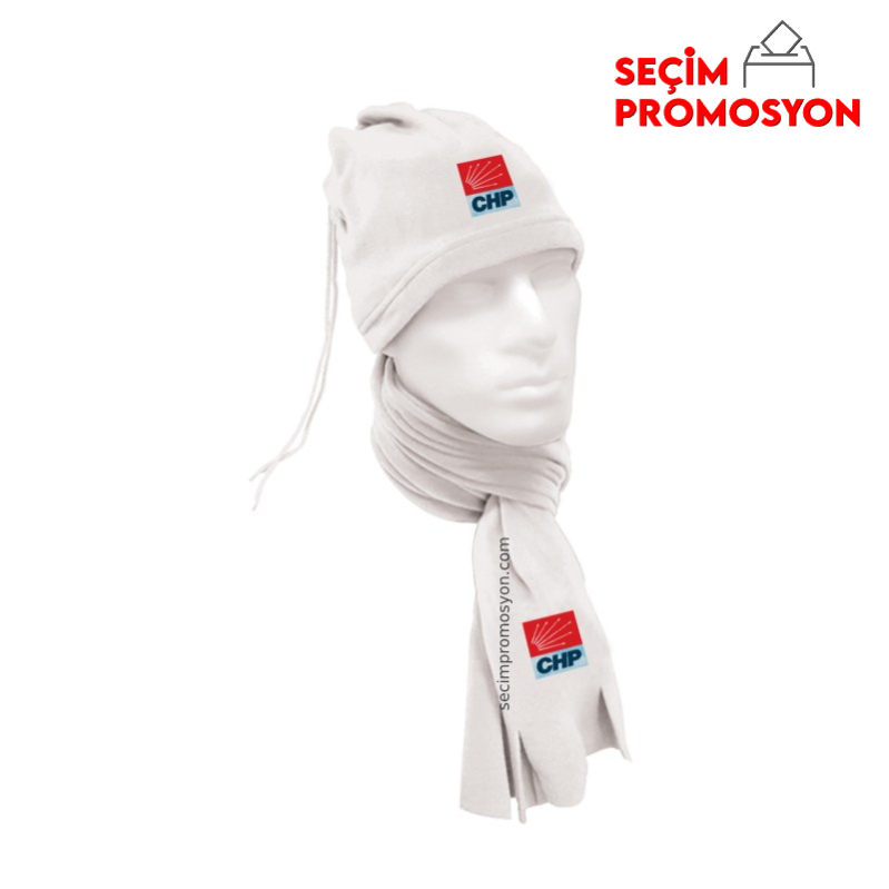 CHP Promosyon Büzgülü Bere - Atkı Takımı