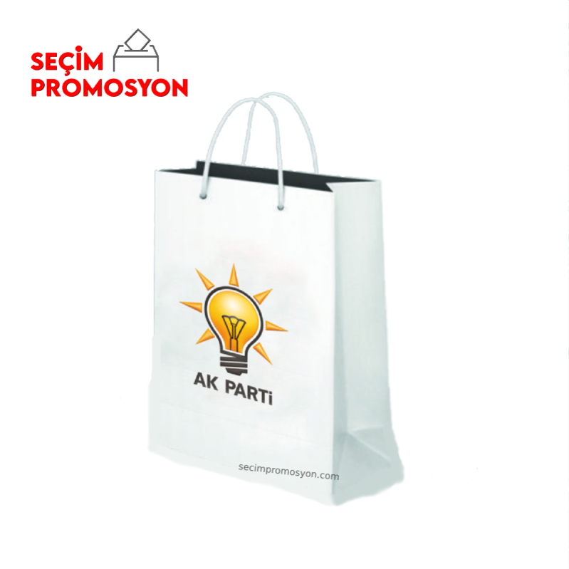 Ak Parti Promosyon Karton Çanta