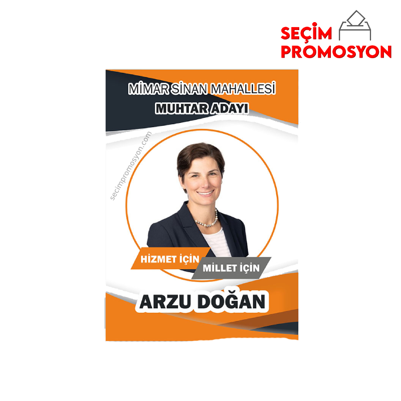 Muhtar Adayı Promosyon Broşür