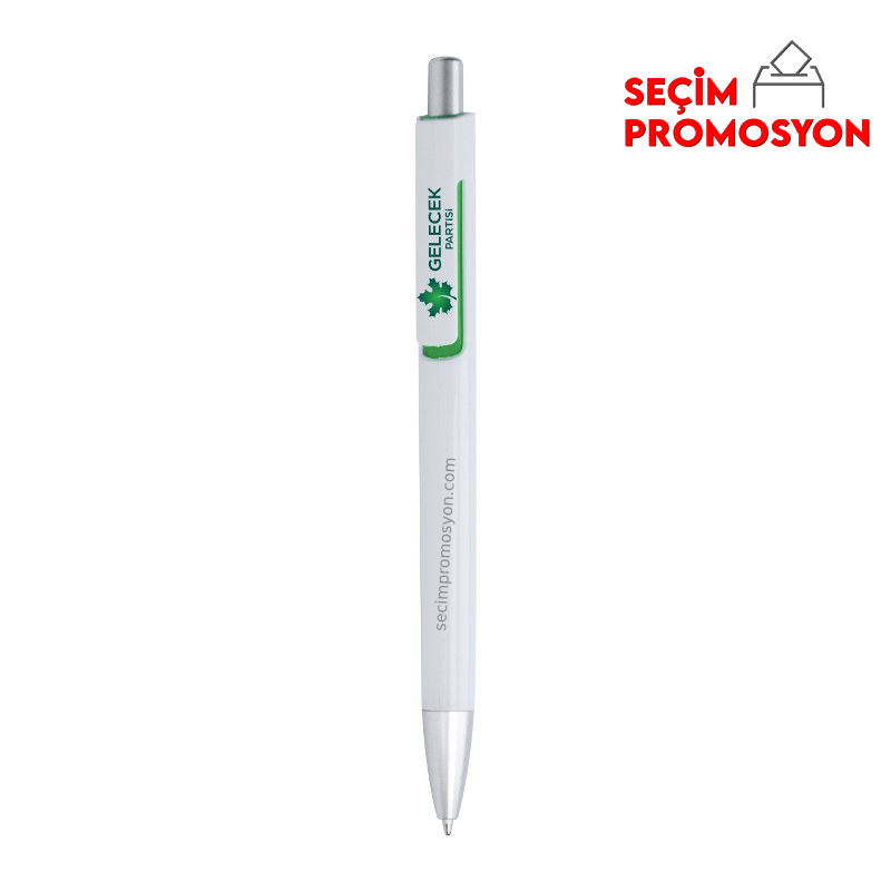 Gelecek Partisi Baskılı Promosyon Plastik Tükenmez Kalem