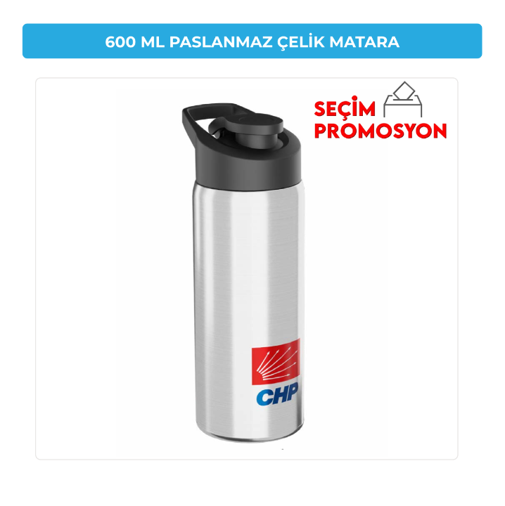 600 ML CHP Promosyon Paslanmaz Çelik Matara