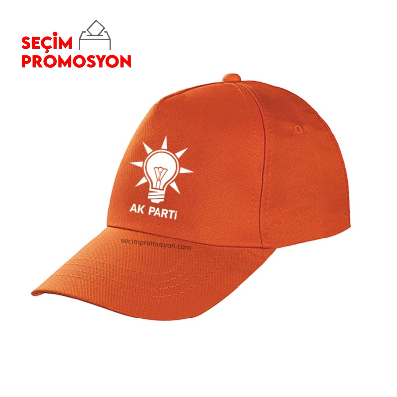 Ak Parti Logo Promosyon Baskılı Şapka