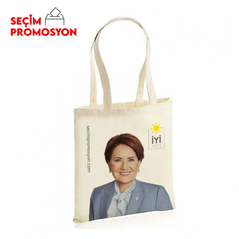 İYİ Parti Promosyon Ham Bez Çanta