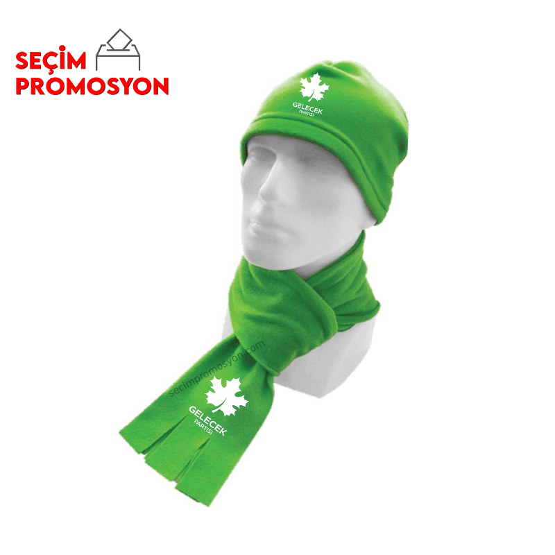 Gelecek Partisi Baskılı Promosyon Bere - Atkı Takımı