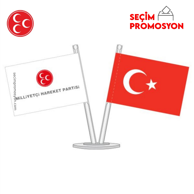 MHP Promosyon Masa Bayrağı
