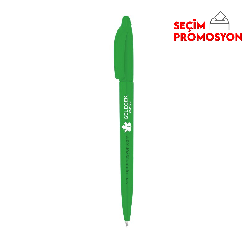 Gelecek Partisi Baskılı Promosyon Plastik Tükenmez Kalem